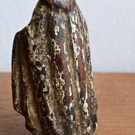 France Antique Wood Icon  / フランス アンティーク 木彫彩色の聖人像