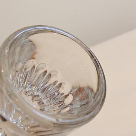 France Antique Shot Glass / フランス アンティーク トロンプルイユのショットグラス H:7cm