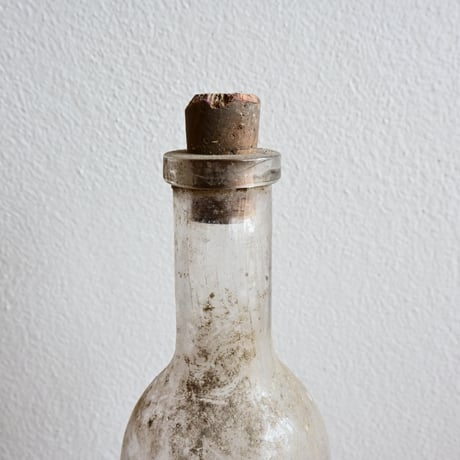 France Antique Pharmacy Glass Bottle  / フランス アンティーク ファーマシーガラスボトル A