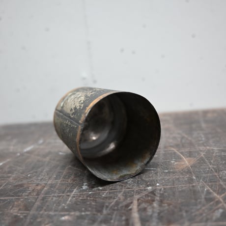 France Tin Can Objet / フランス 古いブリキの筒 A
