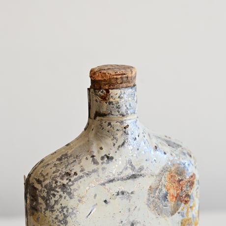 France Antique gunpowder Bottle  / フランス アンティーク 火薬ボトル（ホワイト）D