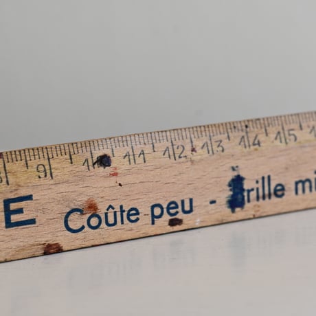 フランス 古い20cm定規  C