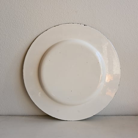 ARABIA FINEL Enamel Plate by Kaj Franck / フィネル カイフランク  琺瑯プレート（ホワイト）φ:28cm B