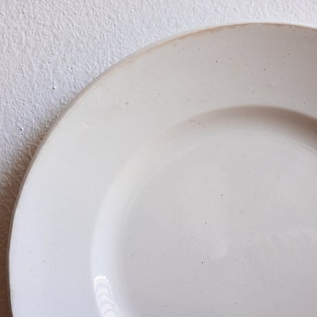France Antique Creil et Montereau Plate  / フランス アンティーク クレイユモントローの平皿