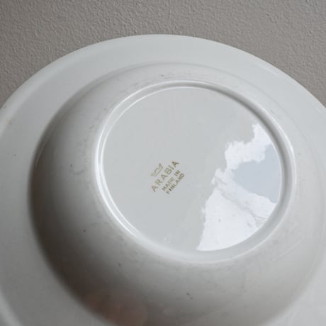 Finland ARABIA   / アラビア 青文字スーププレート φ:24cm B