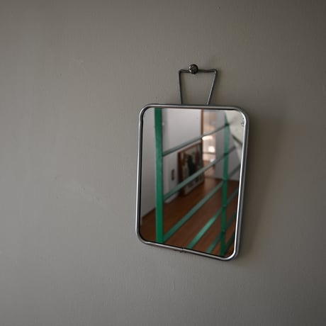 France Metal frame Stand＆Wall Mirror / フランス 古いメタルフレームのスタンドミラー＆壁掛けミラー C