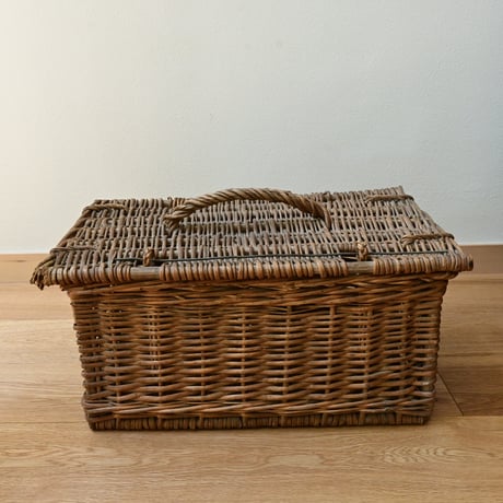 France Old wood basket Paniers / フランス ストックバスケット パニエ かご ラタン