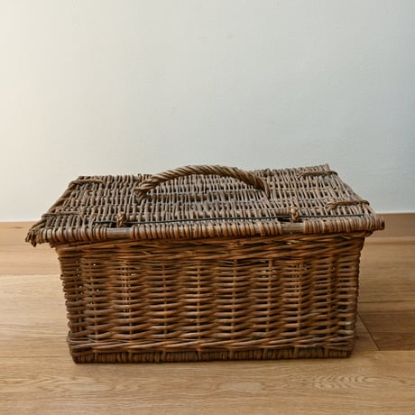 France Old wood basket Paniers / フランス ストックバスケット パニエ かご ラタン
