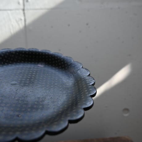 France Papier-Mache Smalltray Black / フランス パピエマシェの小さなトレイ 黒 C