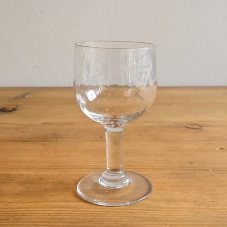 FRANCE Antique Wine Glass  / フランス アンティーク ビストロワイングラス（内面取）