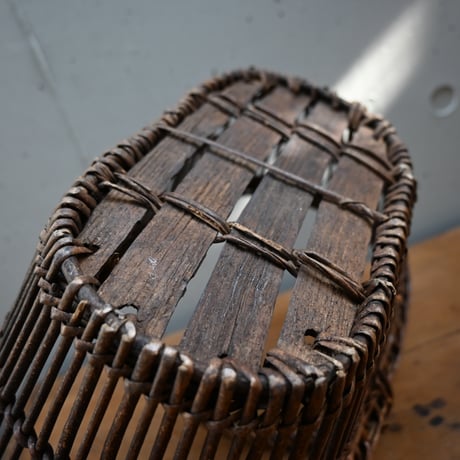 France wood basket Paniers　/ フランス 古いパニエ バスケット かご