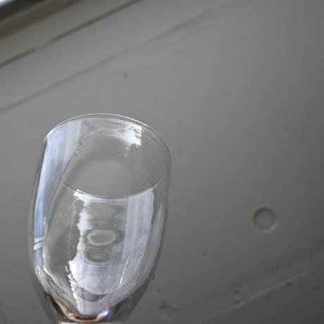 FRANCE Antique Wine Glass  / フランス アンティーク ビストロワイングラス（ゴンドラ型） A