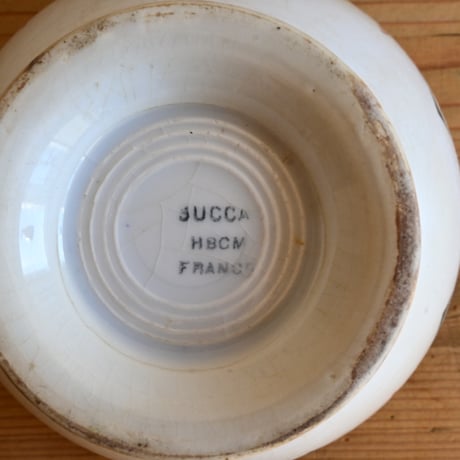 France Antique Cafe Bowl "Creil et Montereau" / フランス  カフェオレボウル ”クレイユモントロー”