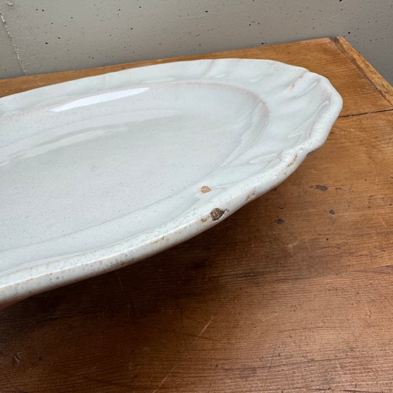 France Old Moustiers Plate / フランス 古いムスティエの大皿 |