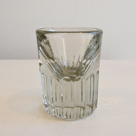 France Antique Shot Glass / フランス アンティーク トロンプルイユのショットグラス H:7.4cm