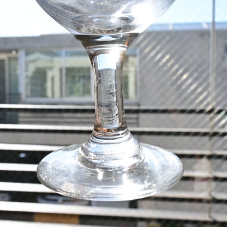 FRANCE Antique Wine Glass  / フランス アンティーク ビストロワイングラス  E
