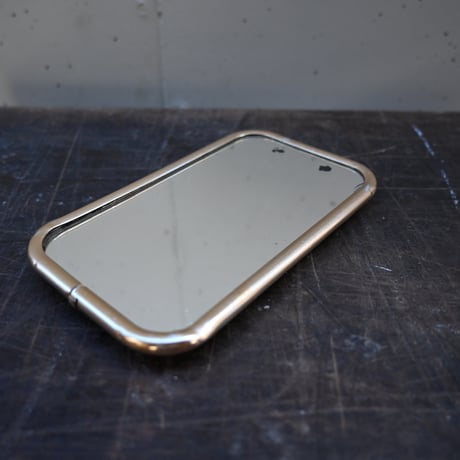 France Metal frame Stand Mirror / フランス 古いメタルフレームのスタンドミラー