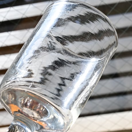FRANCE Antique Wine Glass  / フランス アンティーク 筒型のビストロワイングラス C