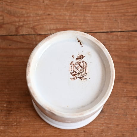 France Antique SARREGUEMINES Pot / フランス  サルグミンヌ窯 コンフィチュールポット