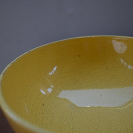 フランス アンティーク バドンヴィレーの黄色カフェボウル Badonviller