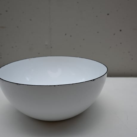 ARABIA FINEL Enamel Kaj Franck (White)  / アラビア・フィネル カイフランク 琺瑯ボウル（ホワイト）D