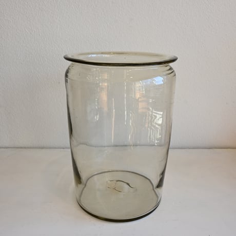 Sweden Glass Jar/ スウェーデン 19世紀のガラス保存瓶 大