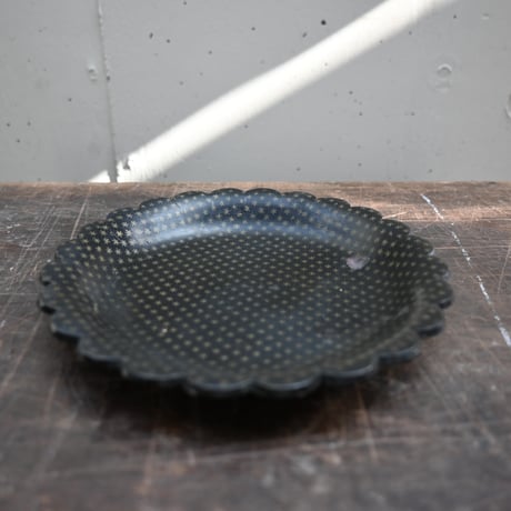 France Papier-Mache Smalltray Black / フランス パピエマシェの小さなトレイ 黒 C