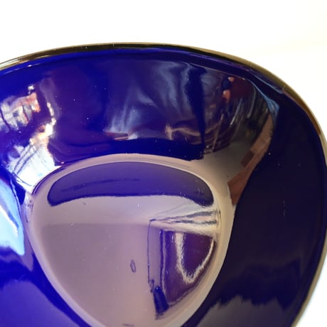 Sweden Enamel Triangle Bowl / フィンランド ERKERデザインの三角ホーローボウル 濃紺