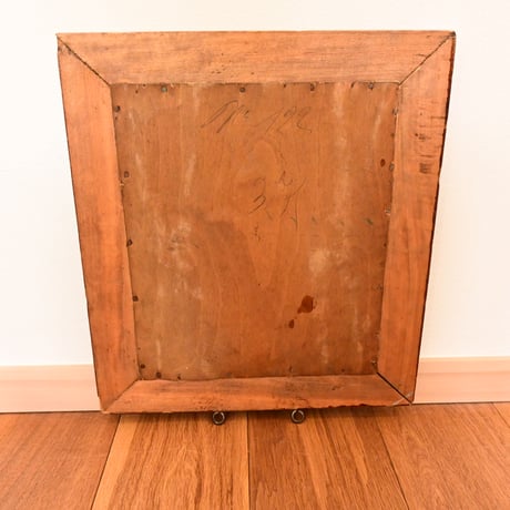 France Antique Wooden Mirror / フランス アンティーク 木製のミラー A-1
