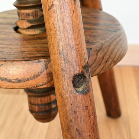 France Antiques Adjustable Stool / フランス アンティークの回転式スツール