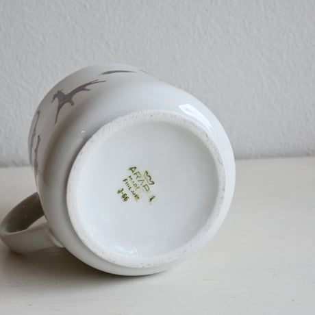 Finland Old Arabia Zoo Mugcup / フィンランド アラビア 動物のパレードのマグカップ