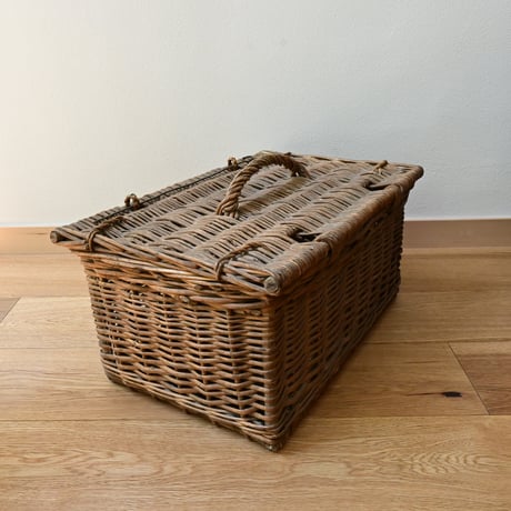 France Old wood basket Paniers / フランス ストックバスケット パニエ かご ラタン