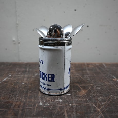 SWEDEN  MAZETTI VANILLIN-SOCCKER / スウェーデン ブリキ缶とヴィンテージスプーン