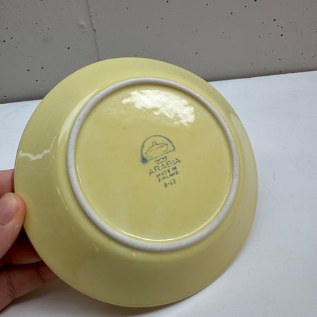 ARABIA KILTA Plate Kaj Franck (Yellow) / アラビア キルタ プレート カイフランク イエロー  A