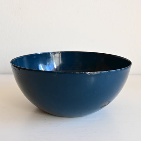 ARABIA FINEL Enamel BOWL   / アラビア・フィネル  琺瑯ボウル（ヴィンテージブルー）φ:14.2cm