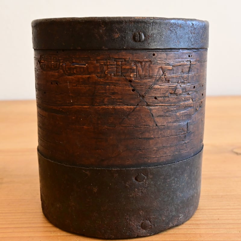 France Antique Measuring cup / フランス アンティーク 木と