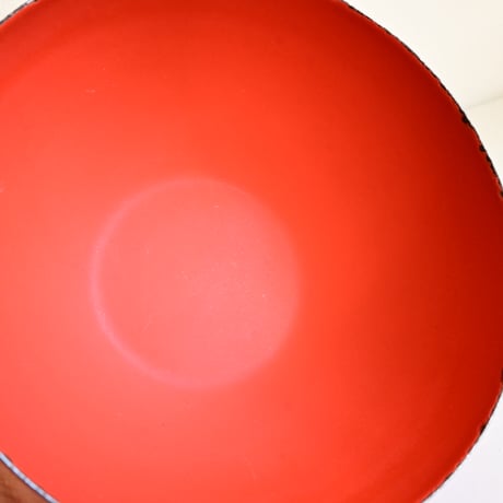 ARABIA FINEL Enamel BOWL   / アラビア・フィネル  琺瑯ボウル（レッド）φ:14cm  B