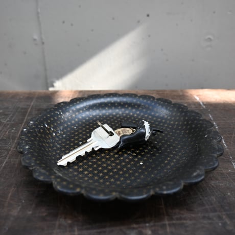 France Papier-Mache Smalltray Black / フランス パピエマシェの小さなトレイ 黒 A