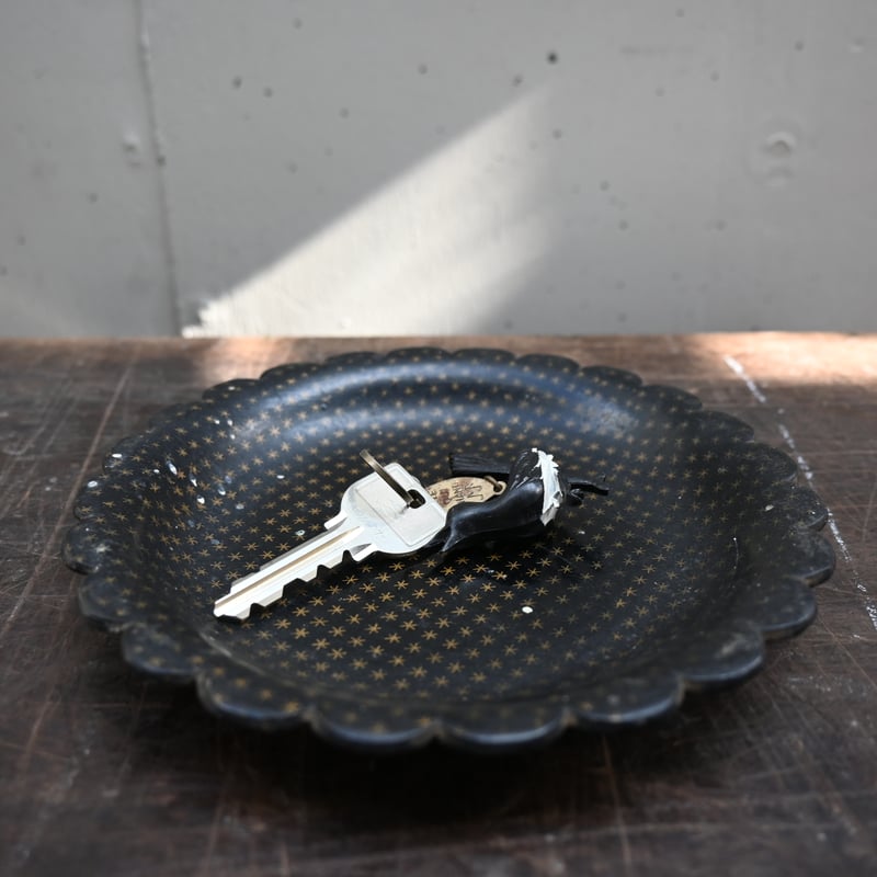 France Papier-Mache Smalltray Black / フランス パピエマ