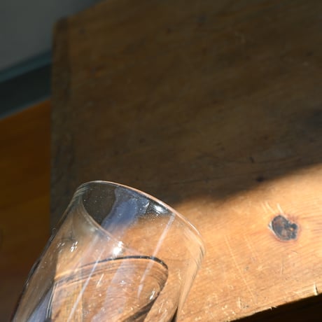 FRANCE Antique Wine Glass  / フランス アンティーク ビストロワイングラス（ゴンドラ型） C