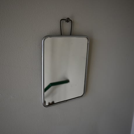 France Metal frame Wall Mirror / フランス 古いメタルフレーム 壁掛けミラー