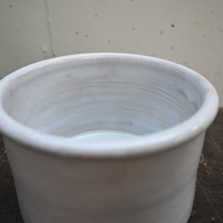 France Old Faience Fine Pot / フランス 古い白錫釉のポット B