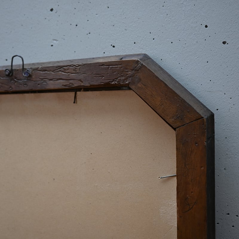 フランス アンティーク 八角形ウォールミラー 鏡 | landverse