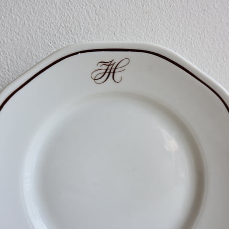Finland OLD ARABIA  / オールドアラビア 茶文字プレート  φ:20.5cm B
