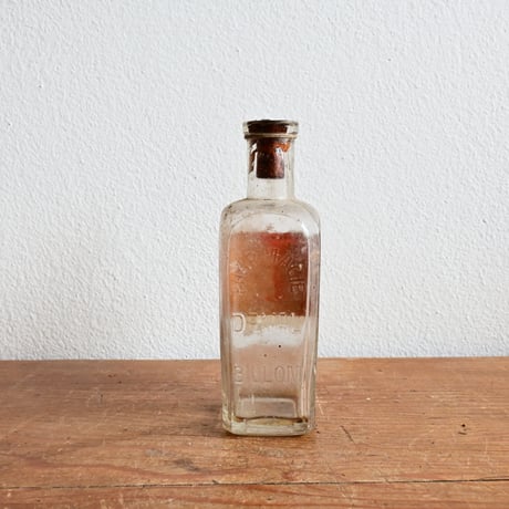 France Antique Pharmacy Glass Bottle  / フランス アンティーク ファーマシーガラスボトル  C