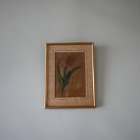 France Old Tulip Painting / フランス 古いチューリップの絵
