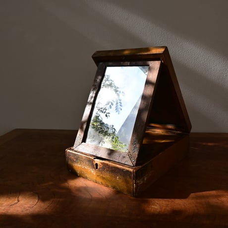 Sweden Wooden folding mirror / スウェーデン 木製の折り畳み式ミラー