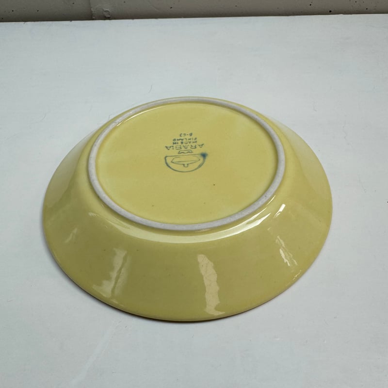 ARABIA KILTA Plate Kaj Franck (Yellow) / アラビア キ