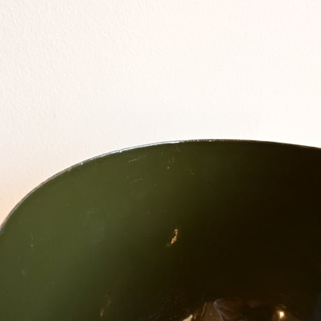 ARABIA FINEL Enamel BOWL by Kaj Franck / フィネル カイフランク  琺瑯ボウル（カーキ）φ:21cm