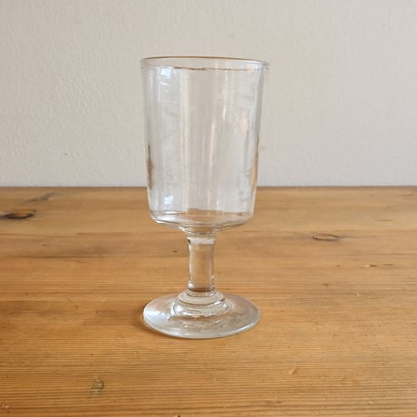 FRANCE Antique Wine Glass  / フランス アンティーク 筒型のビストロワイングラス C